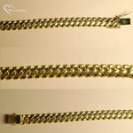 Load image into Gallery viewer, Premium Men Gold and Diamond coated Bracelet