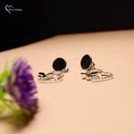 Load image into Gallery viewer, Heart Butterfly Round Earrings