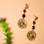 Load image into Gallery viewer, Multicolor Flower Stones Earrings
