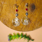 Load image into Gallery viewer, Multicolor Flower Stones Earrings