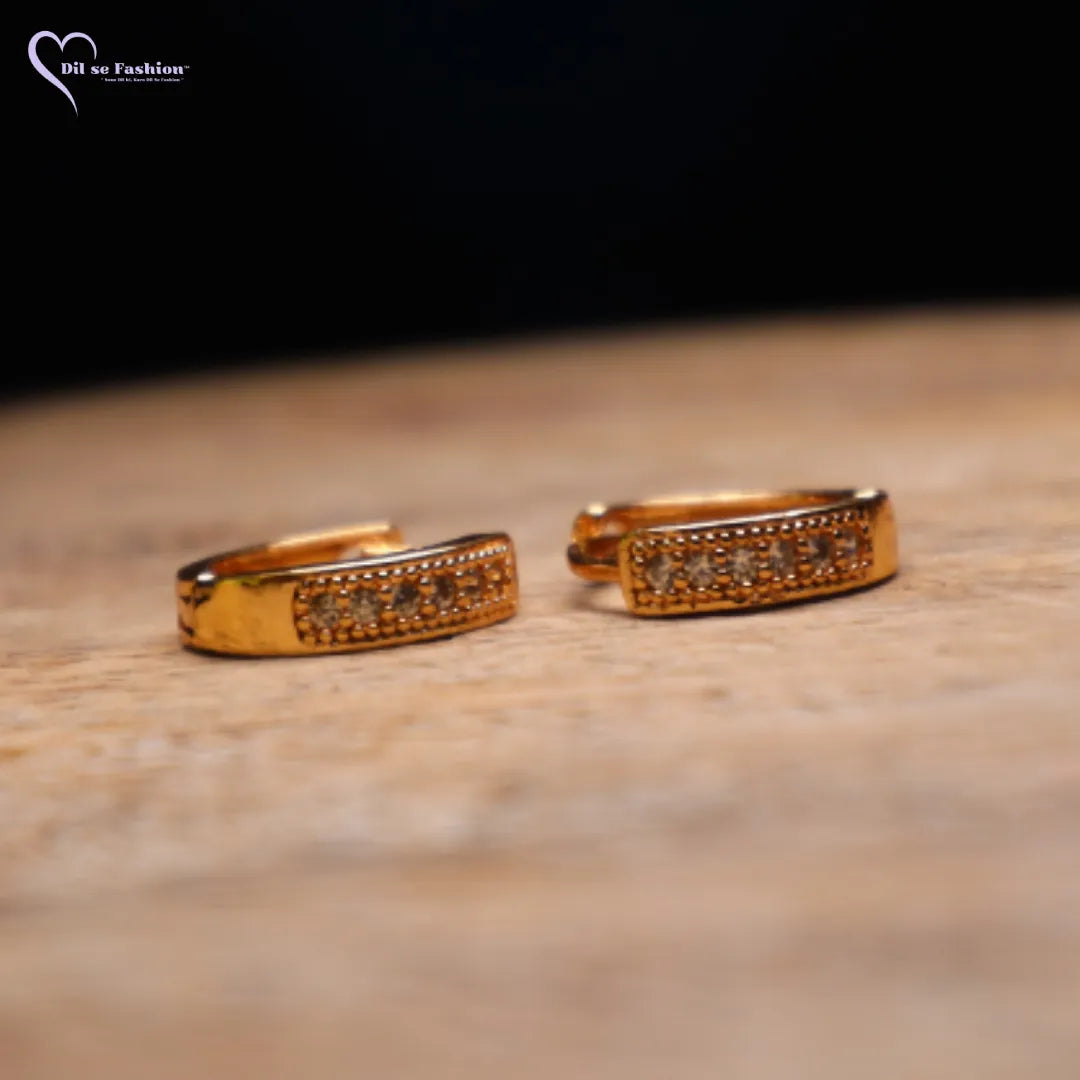Gold Plated Color Anti Tarnish Daily Wear Earrings