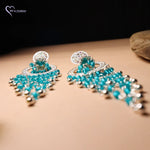 Load image into Gallery viewer, Long Jhalar Anti Tarnish Jhumka Earrings
