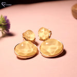 Load image into Gallery viewer, Korean Round Gold Plated Stud Stones Earrings
