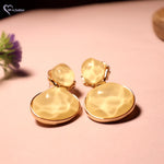 Load image into Gallery viewer, Korean Round Gold Plated Stud Stones Earrings
