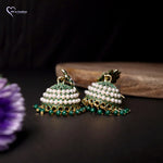 Load image into Gallery viewer, Round Flower Stones  Stunning Earrings
