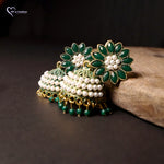 Load image into Gallery viewer, Round Flower Stones  Stunning Earrings
