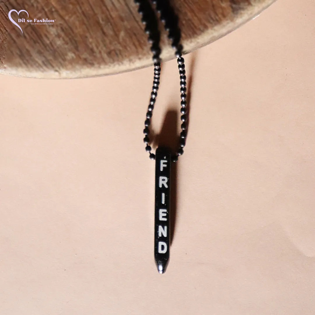 Trendy FRIEND Chain Pedant for Boys and Girls